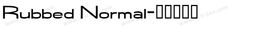 Rubbed Normal字体转换
